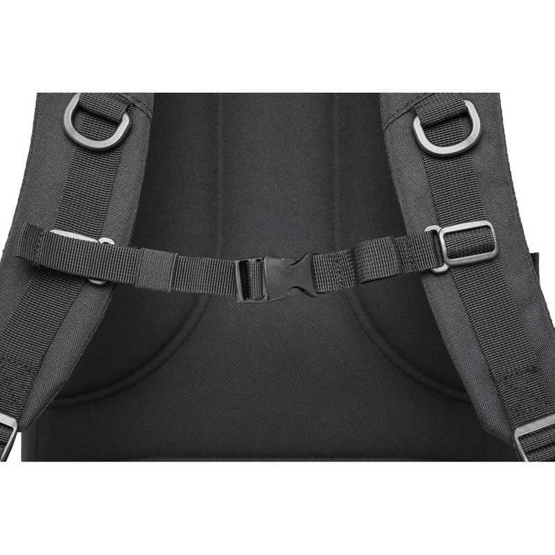 OUTDOOR　デイパック スクールリュック 通学 通勤 大容量 35L ダブルルーム 15.6インチ PC対応 タブレット収納 撥水 ブラック/ブラック　OD-11197-BKBKの画像
