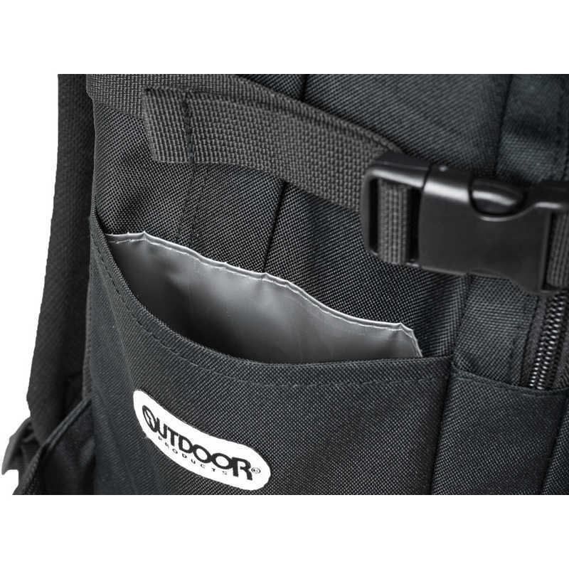 OUTDOOR　デイパック スクールリュック 通学 通勤 大容量 35L ダブルルーム 15.6インチ PC対応 タブレット収納 撥水 ブラック/ブラック　OD-11197-BKBKの画像