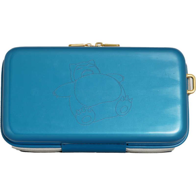 ポケモン スーツケース型ショルダーバッグ ミニポーチ カビゴン ブルー