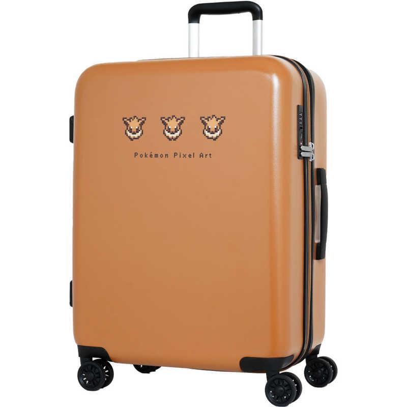 ポケモン ピクセルアート キャリーバッグ キャリーケース 59L 新品 未開封 ポケモン ピクセルアート キャリーケース ブラウン [TSAロック搭載 /約