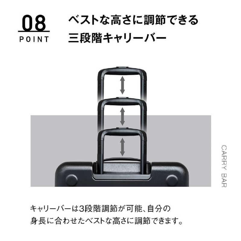 オルティモ　スーツケース フロントオープン ハーフオープン ファスナータイプ 旅行日数目安： 5〜6泊 約63L ストッパー付き マスタード　OT-0857-60N-MS_10