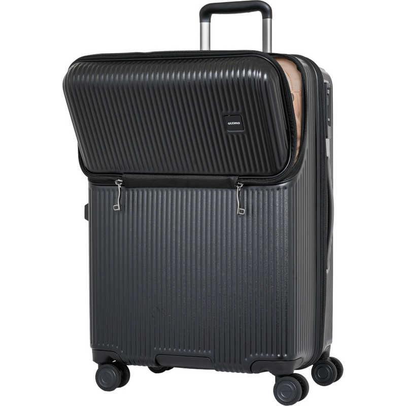 オルティモ スーツケース ファスナータイプ フロントオープン 預け入れサイズ [TSAロック搭載 /約61L /3泊〜5泊 ] ブラック OT088758NBKの画像