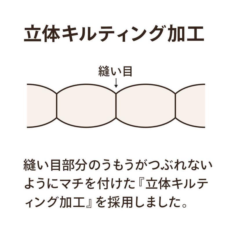 生毛工房　合い掛け羽毛布団生毛ふとん  ダブル(190×210cm)  春 秋用  ホワイトグースダウン95％　PR-410-Aの画像