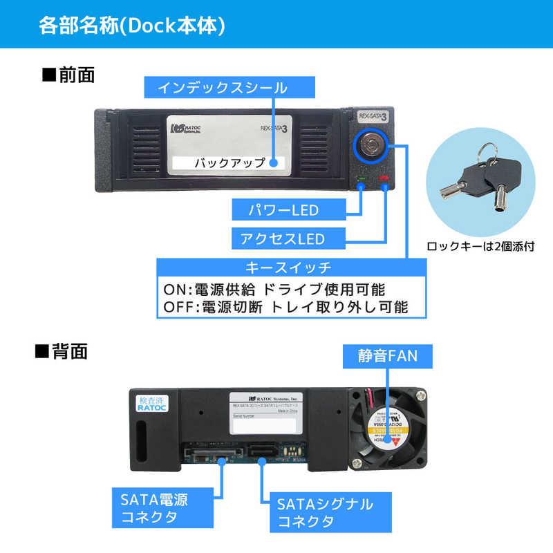 ラトックシステム SATAリムーバブルケース 内蔵タイプ（ライト