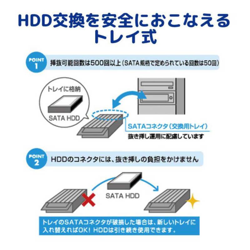 ラトックシステム　REX-SATA3シリーズ用オプション 交換用トレイ5個入り（ライトグレー） ライトグレー　SA3TR5LGZ｜y-kojima｜04