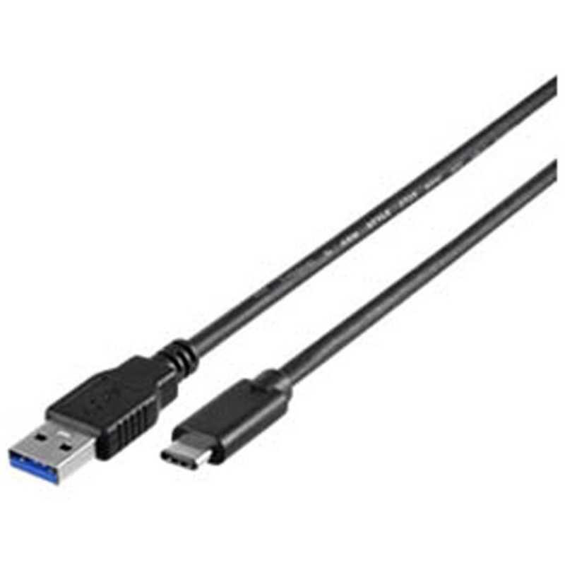BUFFALO　2.0m[USB-C⇔USB-A]3.1 Gen1ケーブル 充電・転送 ブラック　BSUAC31120BK｜y-kojima