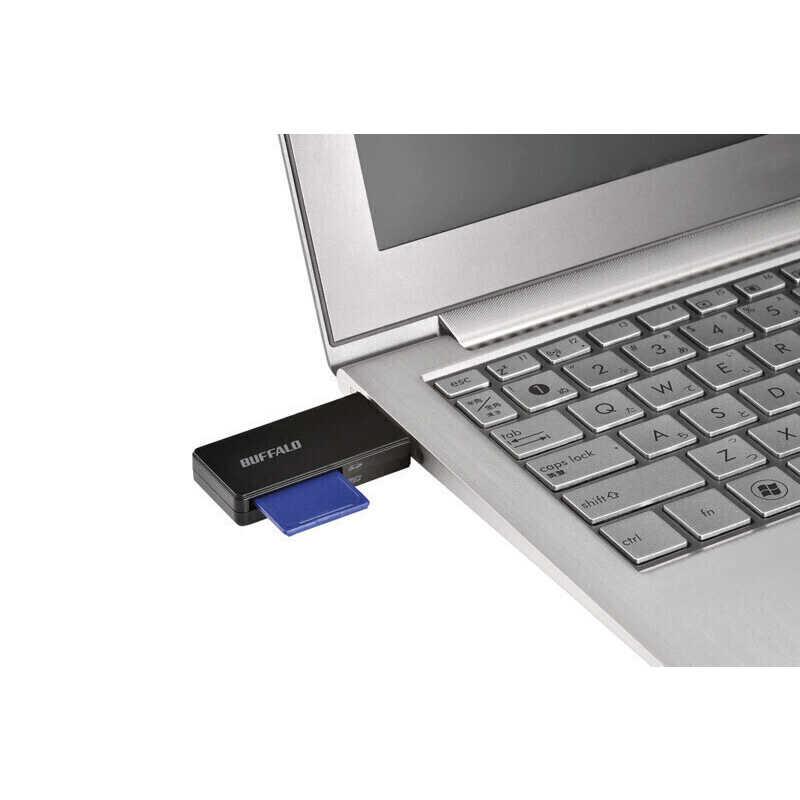 BUFFALO　USB3.0 microSD/SDカード専用カードリーダー(ブラック)　BSCR27U3BK｜y-kojima｜04