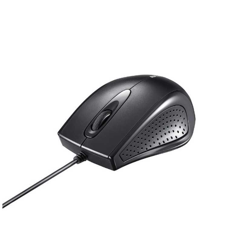 BUFFALO　有線IR LED式マウス[USB 1.25m・Mac/Win](3ボタン)　BSMRU050BK ブラック｜y-kojima｜02