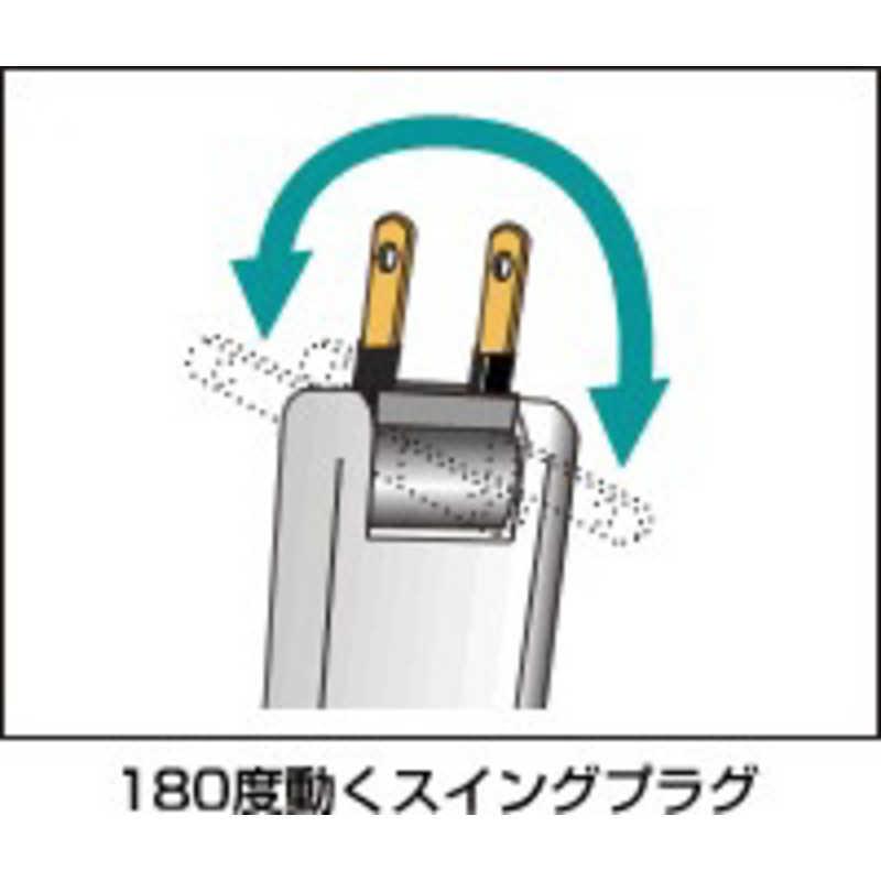 BUFFALO 2ピン式電源タップ 3個口 雷サージ防止 2m : コジマYahoo!店