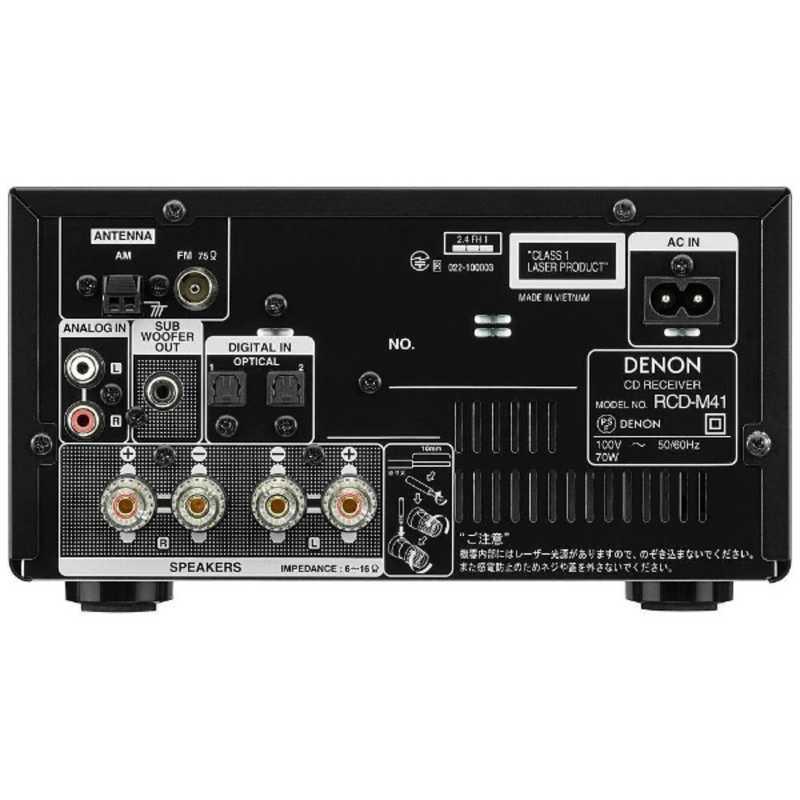 DENON デノン DENON CDレシーバー ブラック ワイドFM対応 RCD DENON デノン DENON CDレシーバー ブラック ワイドFM対応 RCD