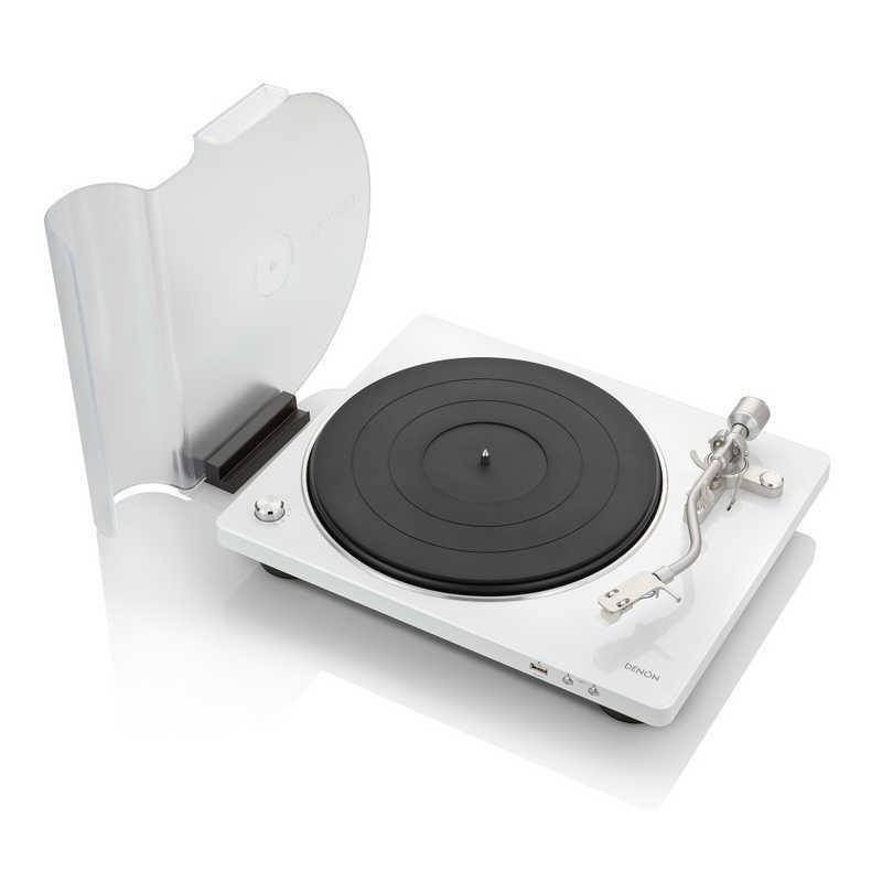 DENON（デノン） レコードプレーヤー ホワイト [USBメモリ録音 /フォノ