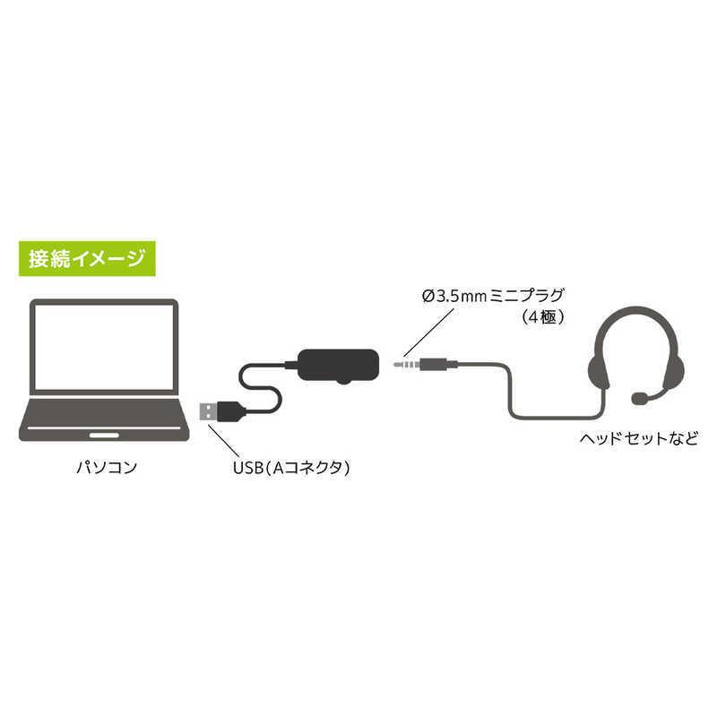 ミヨシ ナカバヤシ [USB-A オス→メス φ3.5mm]オーディオ変換アダプタ