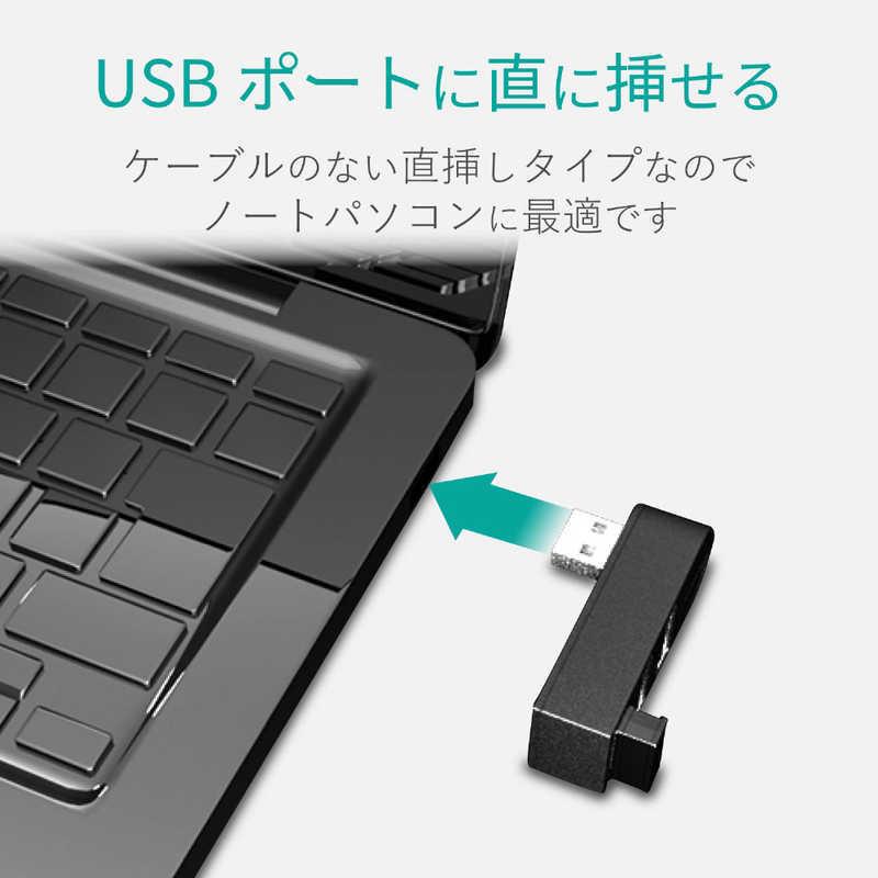 2021年激安エレコム ELECOM USB2.0ハブ 直挿し 3ポート [USB2.0対応 U2H-TZ325BXBK ブラック バスパワー]  USBハブ