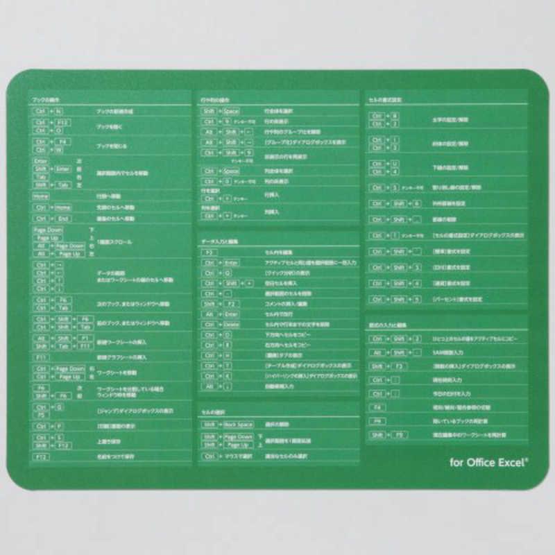 パソコン、マウス、マウスパッド、ケース、Excelテキスト