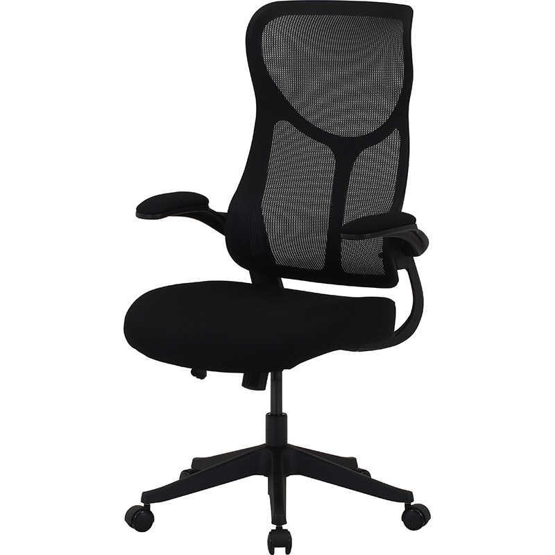 不二貿易 ハイバックメッシュチェア ［W650xD660xH1070〜1150mm