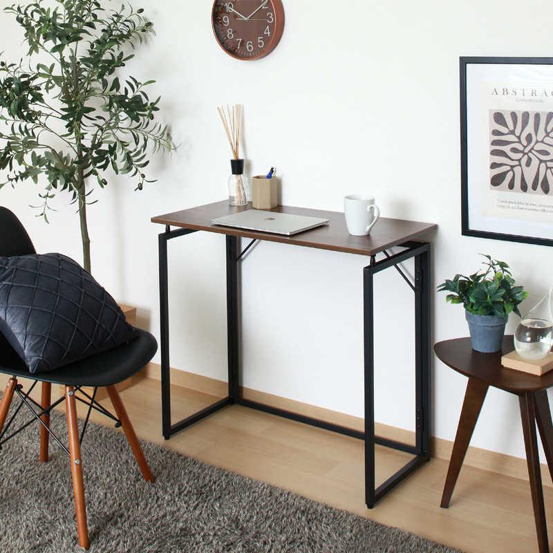 不二貿易 フォールディングデスク BR ブラウン : コジマYahoo!店