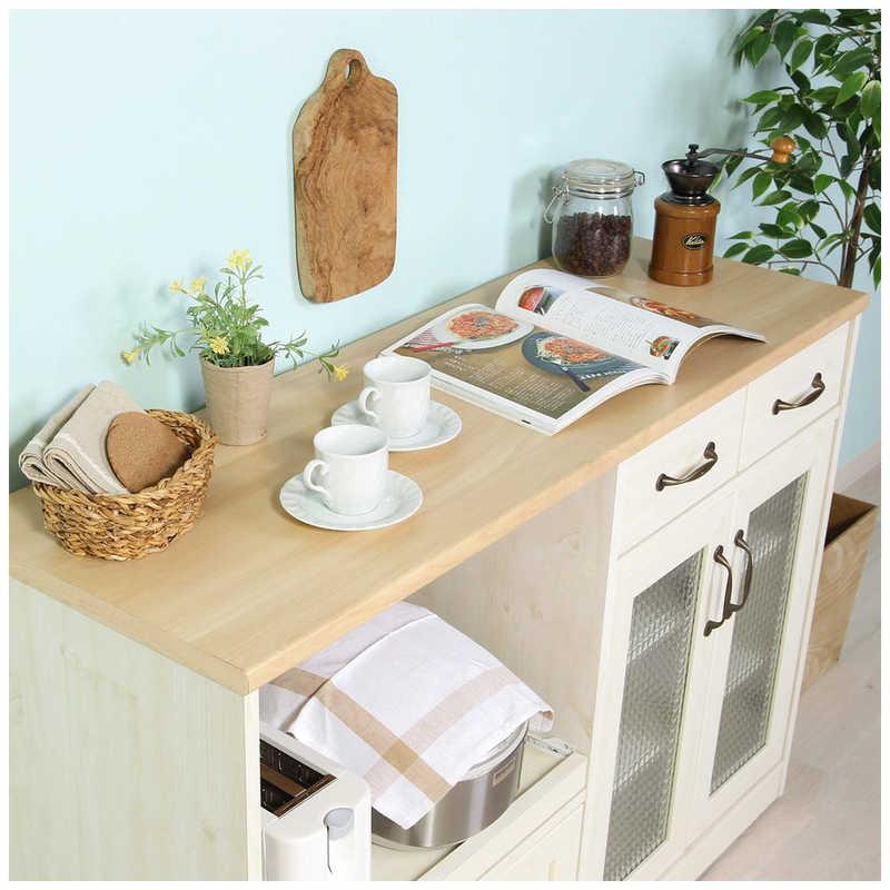 不二貿易 キッチンカウンター 120幅 NA×WH 97955 : コジマYahoo!店