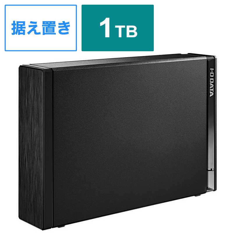 IOデータ　外付けHDD USB-A接続 家電録画対応 ブラック  1TB  据え置き型 　HDD-UT1K
