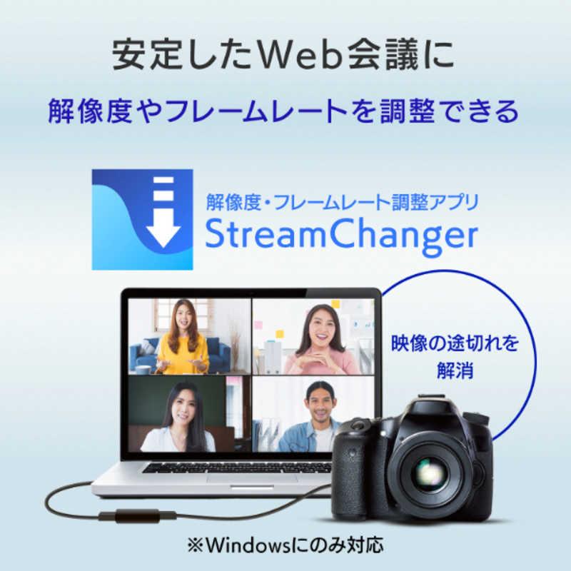 IOデータ ウェブカメラ化 [USB-A接続 →ポート：HDMI] 4K対応・UVC対応 