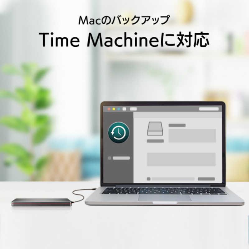 IOデータ USB 5GbpsUSB-C＆A対応 ポータブルHDD 2TB ［ポータブル型