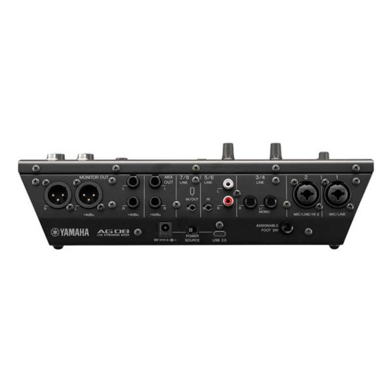 【美品】YAMAHA AG08 ライブストリーミングミキサー ブラック ヤマハ YAMAHA ライブストリーミングミキサー ブラック AG08B : コジマ