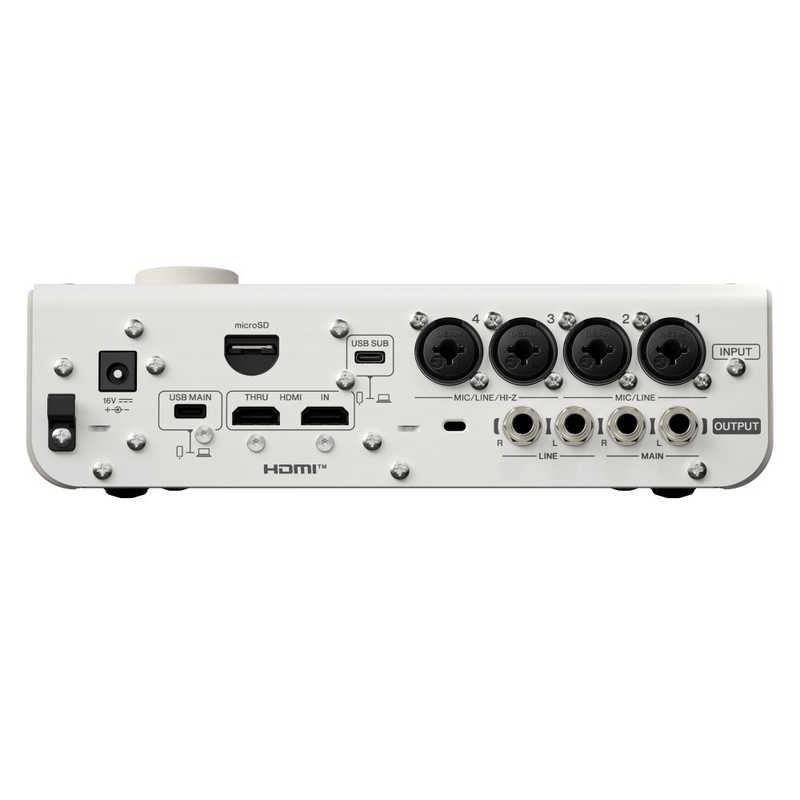 ヤマハ　YAMAHA　USBオーディオインターフェイス URX44V W　URX44VW_4