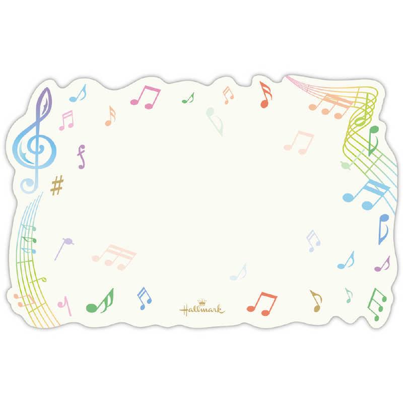 ニホンホールマーク ミニメッセージカード ダイカット音符 EPN-841-089