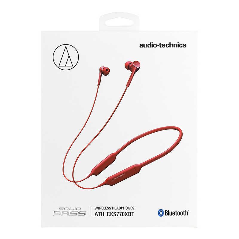 オーディオテクニカ（audio-technica） Bluetoothイヤホン レッド ATH