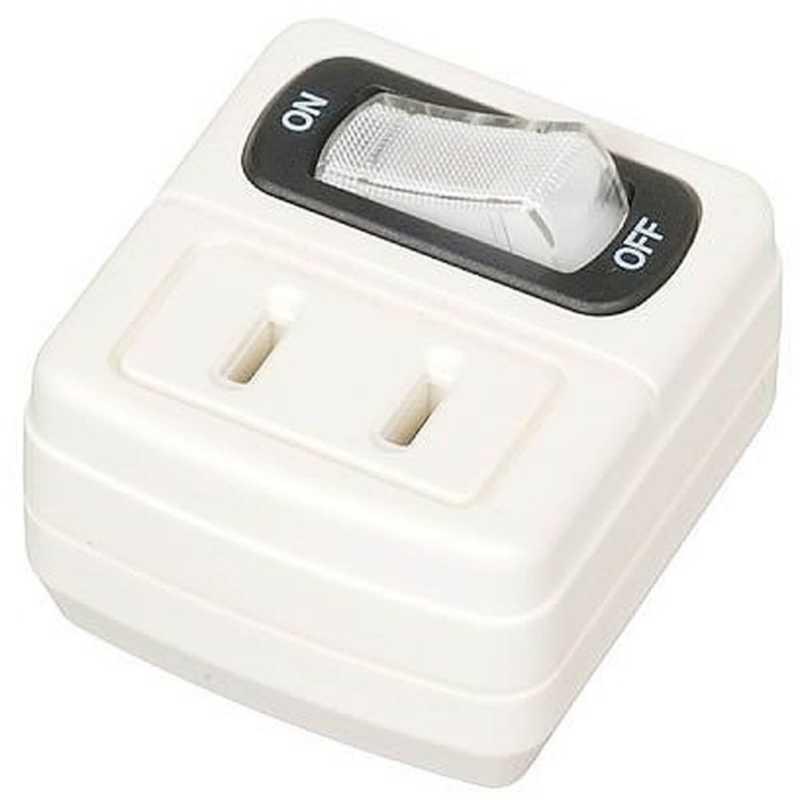 ヤザワ 省エネタップ ホワイト Y02F110WH [直挿し /1個口 /スイッチ