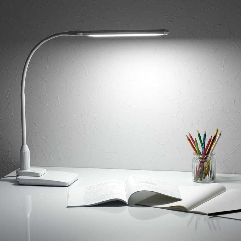 ヤザワ LED2灯クランプスタンドライト調光機能付き ホワイト ［LED