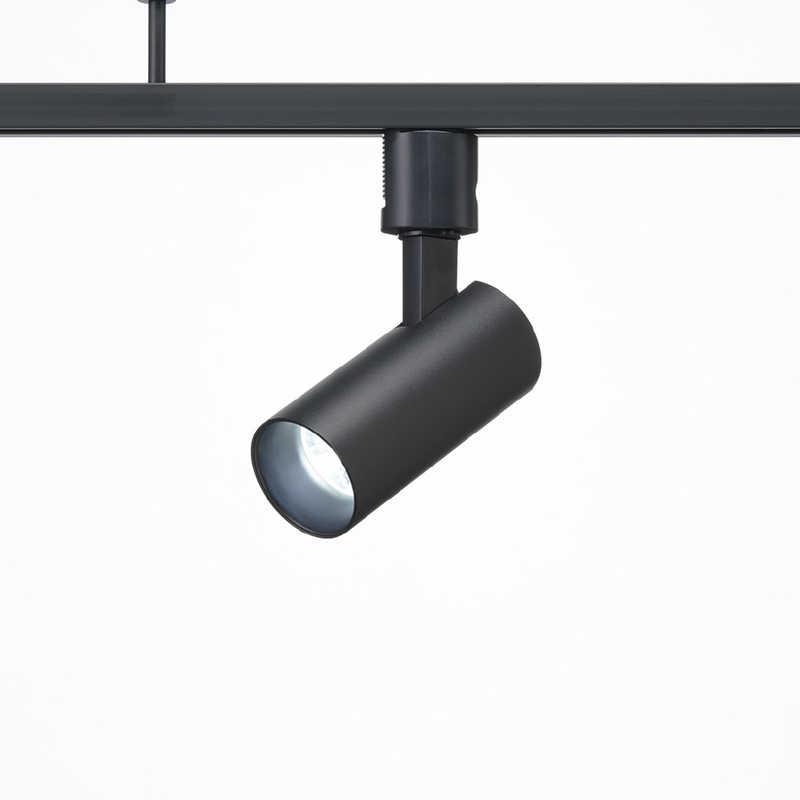 ヤザワ LEDスポットライト調色 ブラック LED一体型 ダクトレール専用