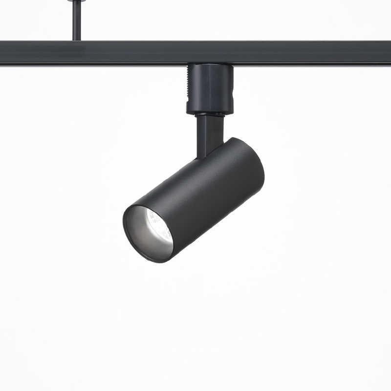 ヤザワ LEDスポットライト調色 ブラック LED一体型 ダクトレール専用