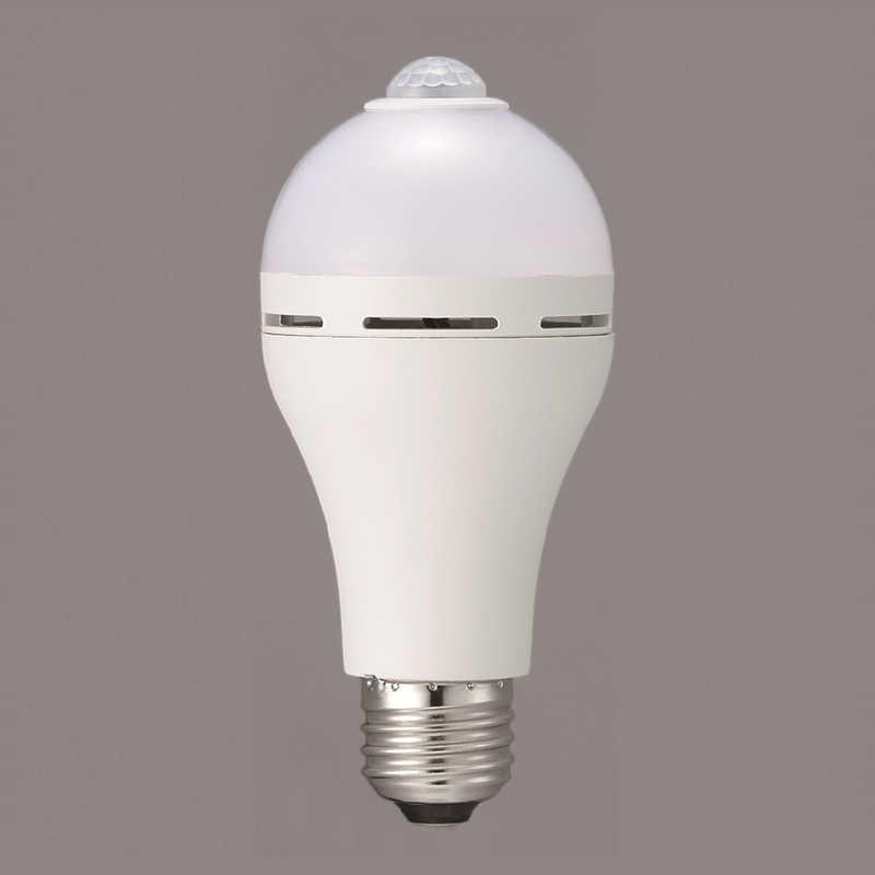 ヤザワ バッテリー内蔵センサー電球60W相当電球色 停電時でも非常点灯