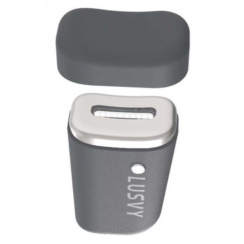 アイケア naaao ナガオカ LUSVY 超音波式アイケア ダークグレー LEYEC1000DGR