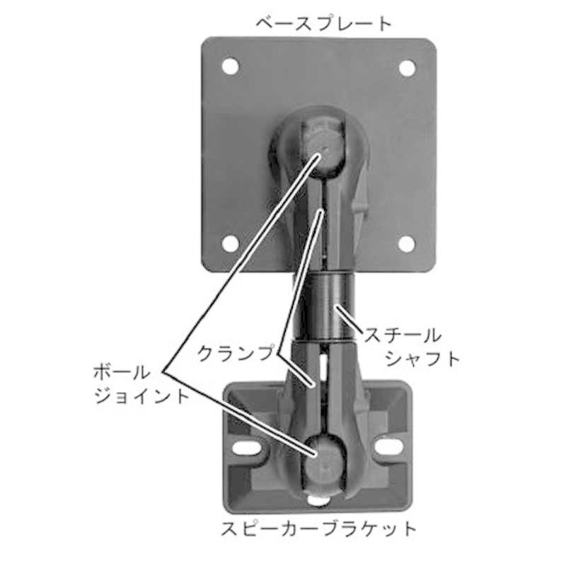 JBL JBL 壁・天井用ユニバーサルブラケット(ブラック/1本) MTC JBL JBL 壁・天井用ユニバーサルブラケット(ブラック/1本) MTC