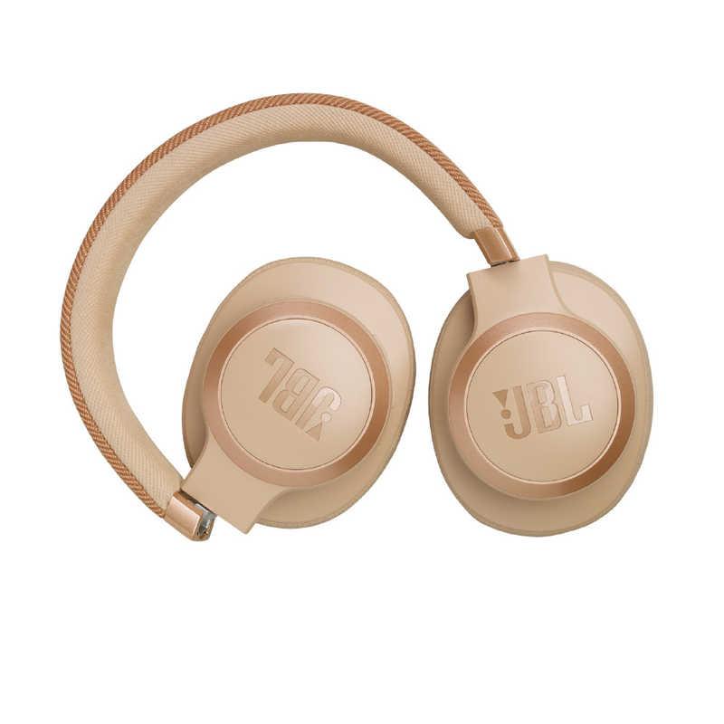 JBL ワイヤレスヘッドホン ノイズキャンセリング対応 サンドストーン