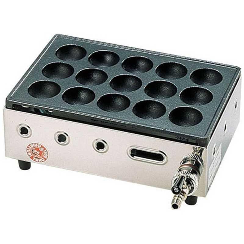 ［GTK551］ 高級たこ焼器 Ｙ−０３Ｄ（１５穴） ＬＰガス 4969258203419 山岡金属工業 こだま RTKY0101 山岡金属工業 高級たこ焼器 Y-03D(15穴) LPガス GTK551 : コジマYahoo