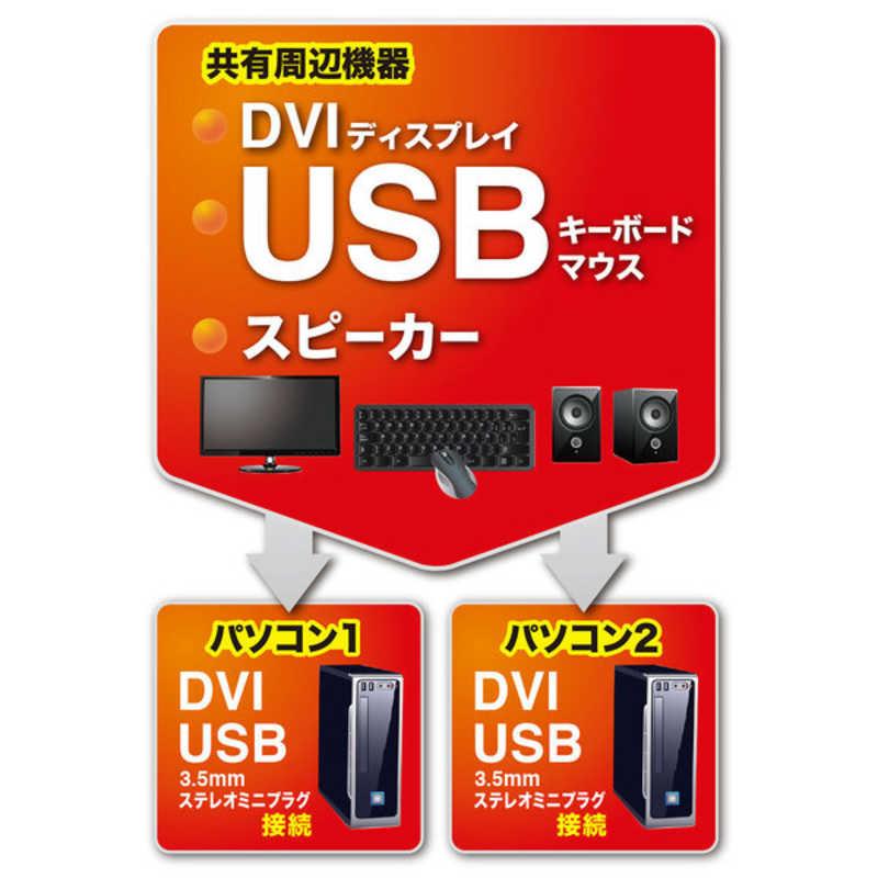 【新品未開封】SANWA SUPPLY SW-KVM2DUN PC切替器 本体 SANWA SUPPLY（サンワサプライ） ディスプレイエミュレーション対応DVI