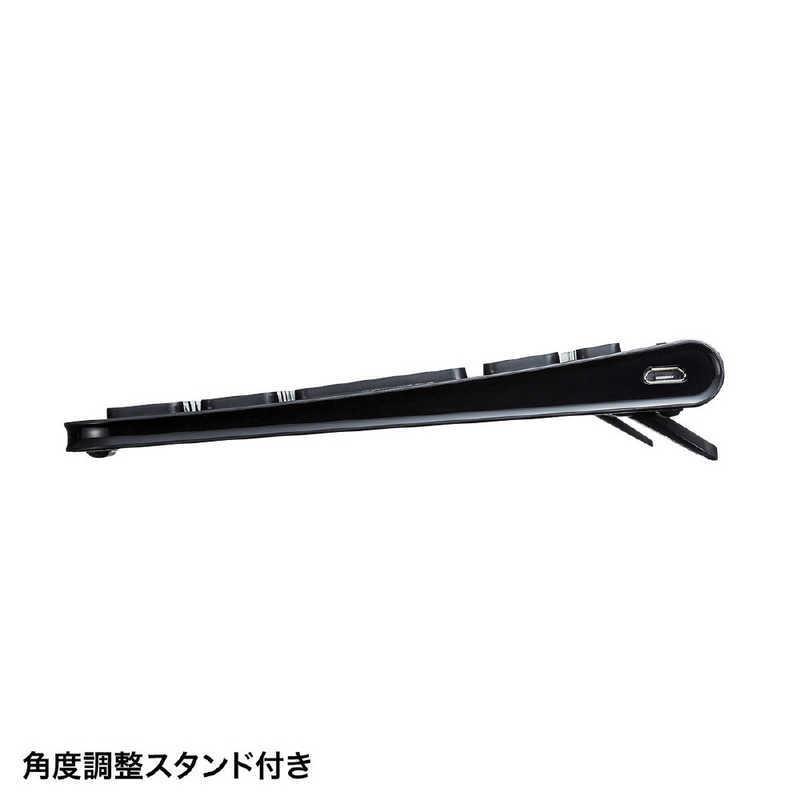 サンワサプライ ワイヤレススリムキーボード SKB-WL32BK|コジマ|06