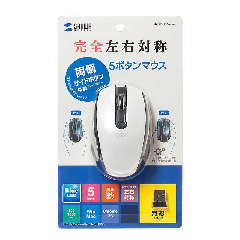 サンワサプライ ワイヤレスブルーLEDマウス(5ボタン・左右対称) MA-WBL170W|コジマPayPayモール店|13