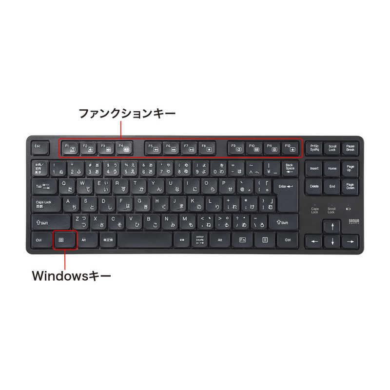 サンワサプライ キーボード・マウスセット 92キー(Windows11対応