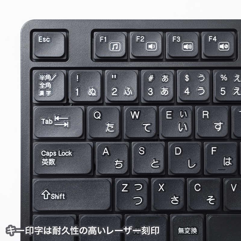 サンワサプライ キーボード・マウスセット 92キー(Windows11対応