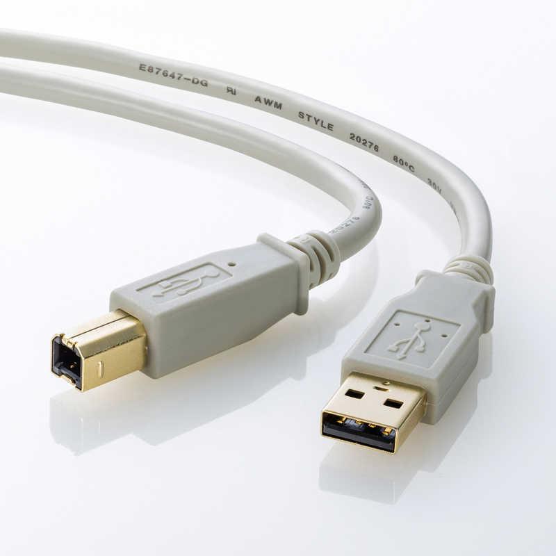 サンワサプライ　USB-A ⇔ USB-Bケーブル ［3m /USB2.0］ ライトグレー　KU20-3HK2｜y-kojima｜04