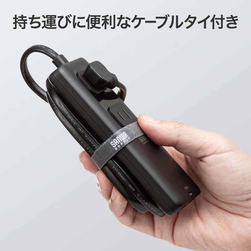 サンワサプライ スリムタップ(AC2個口・USB-C×2＋USB-A×1・PD100W) TAP