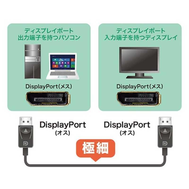 サンワサプライ DisplayPortケーブル(1.0m・ブラック) KC-DP1K コジマPayPayモール店 - 通販 - PayPayモール