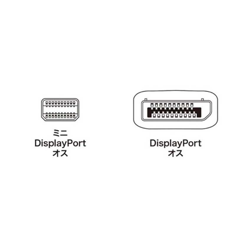 サンワサプライ　DisplayPortケーブル(1.0m・ホワイト)　KC-DPM1W｜y-kojima｜02