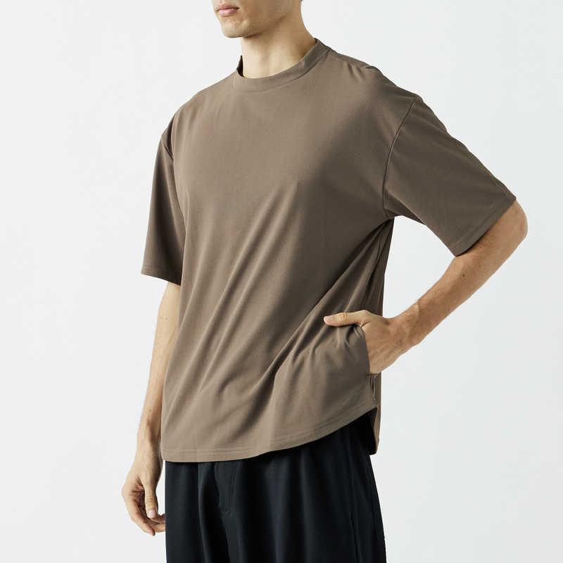 おたふく手袋 汗染み軽減 オーバーサイズ5分袖 クールTシャツ アッシュ