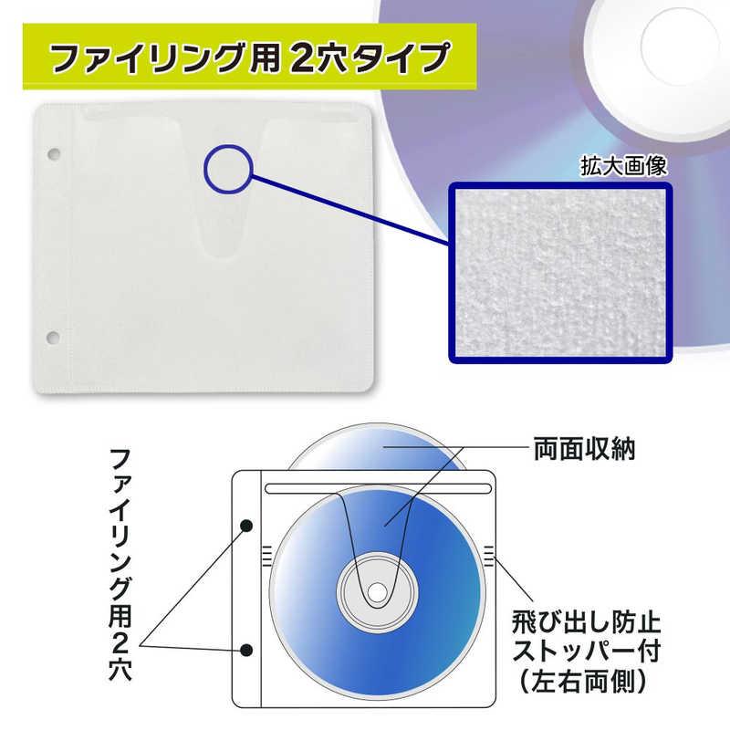 オーム電機　Blu-ray＆DVD＆CD不織布スリーブ 両面収納タイプ25枚入 ホワイト　OA-RBR50-W｜y-kojima｜02