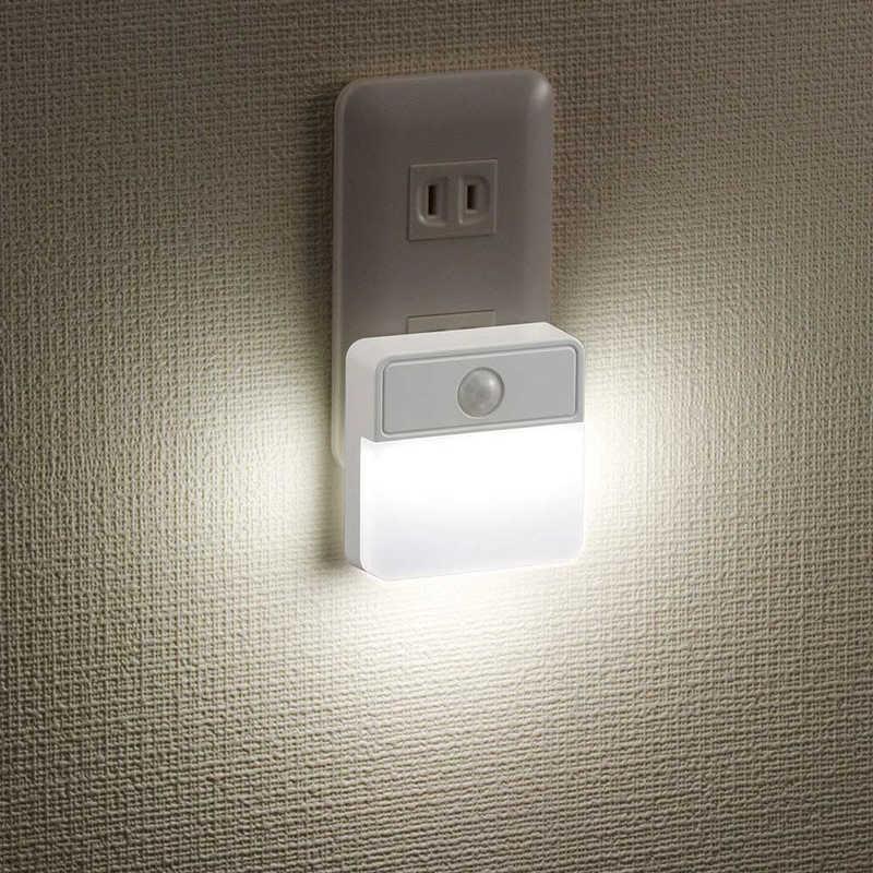 オーム電機　LED明暗人感センサー式ナイトライト 室内用　NIT-ALA6JSQ-WN｜y-kojima｜02