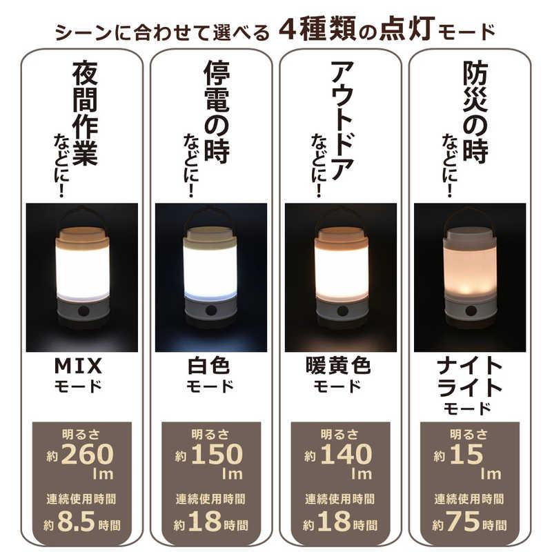 オーム電機 LEDミニランタン 260ルーメン ［LED /単3乾電池×3 /防水
